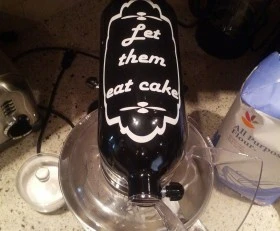 Mixer Decal- let them eat cake