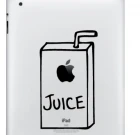 ‘Apple’ Juice Ipad Decal