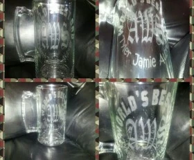 World’s Best … Etched Beer Mug