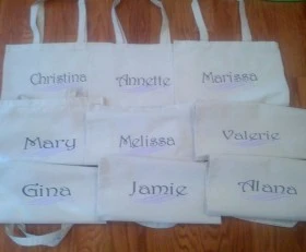 Name Cotton Bag- perfect for bridal party gifts