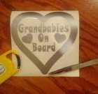 Grandbaby/ies on Board-Heart