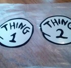 Thing 1 & Thing 2 Vinyl Iron on