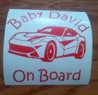 Race car Baby On Board