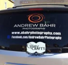 Large 1ft x 2ft Double Color Car Business Ad