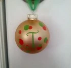 Letter Ornament with Dots