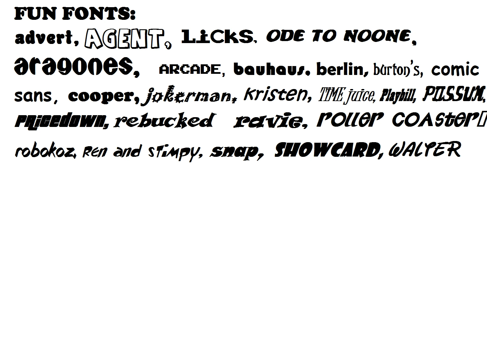 funfonts