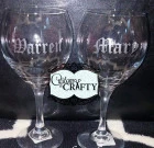 Name/ Etched Wine Glass
