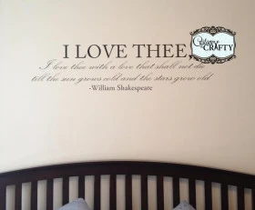 I love thee- Shakespeare