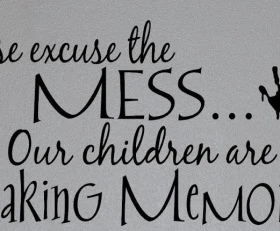 Please Excuse Mess-Making Memories