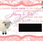 Lamb Baby Shower Invitation