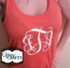 Monogrammed Racer Back Tank Top
