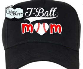 T-Ball Mom/Baseball Mom Hat – Wording can be changed!- YOU PICK COLORS
