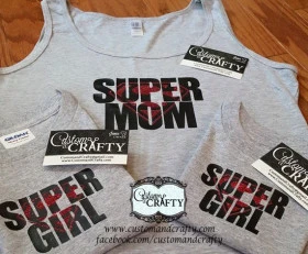Super Mom Shirt or Tank Top