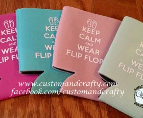 Wear Flip Flops Koozie