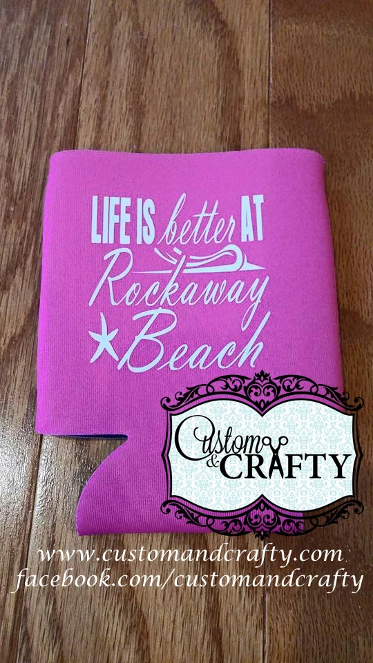 k-lifeisbetterrockbeachhotpink