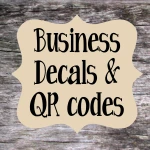 Business Car Decals/ QR Codes